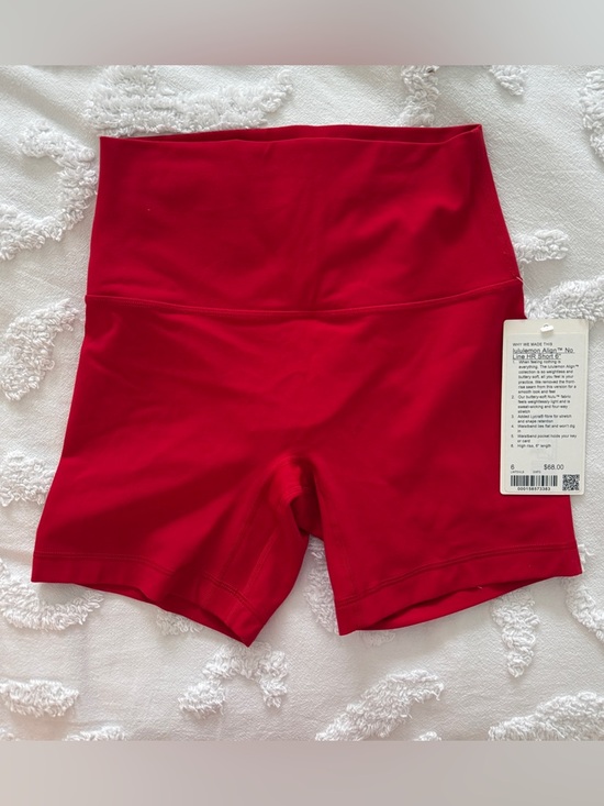 lululemon athletica Pants - Lululemon Align No Line HR Short 6” Oxford Red - Size 6